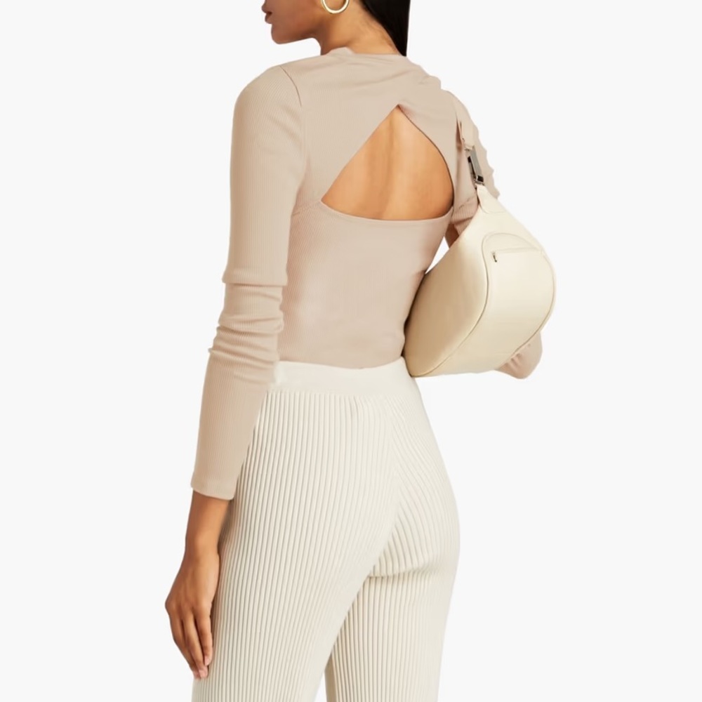 $200 THE RANGE Ribbed Cutout Bodysuit - Picture 2 of 3